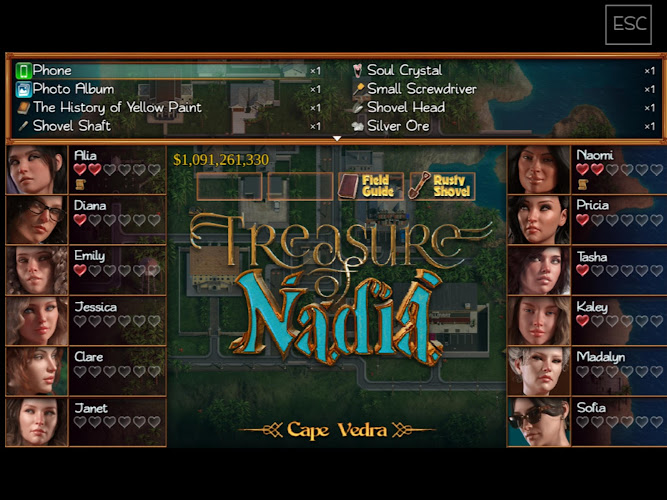 Treasure Of Nadia Money Mod